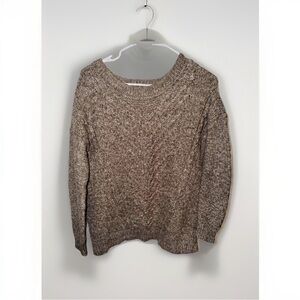 Women’s Size Small American Eagle Knit Cozy Chunky Sweater Brown
